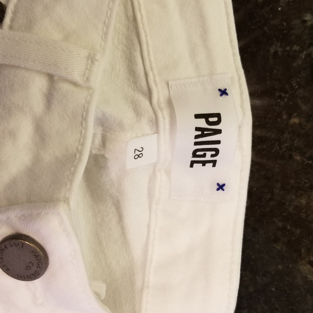 Paige Verdugo Crop 28 White